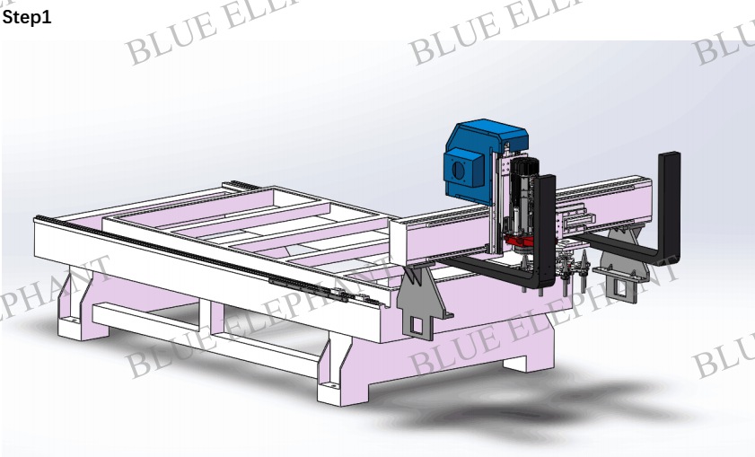 How to Install the Gantry —– Blue Elephant CNC 1