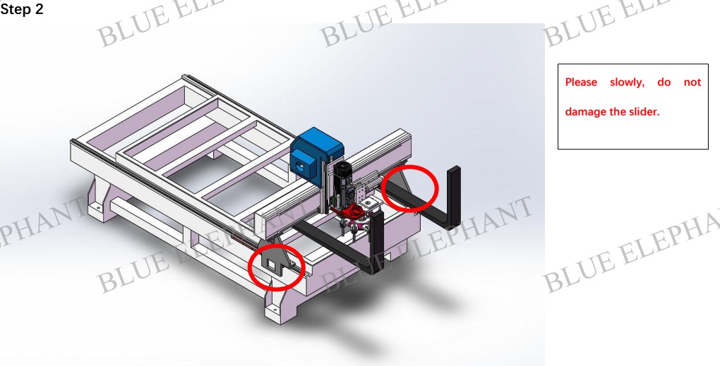 How to Install the Gantry —– Blue Elephant CNC 3