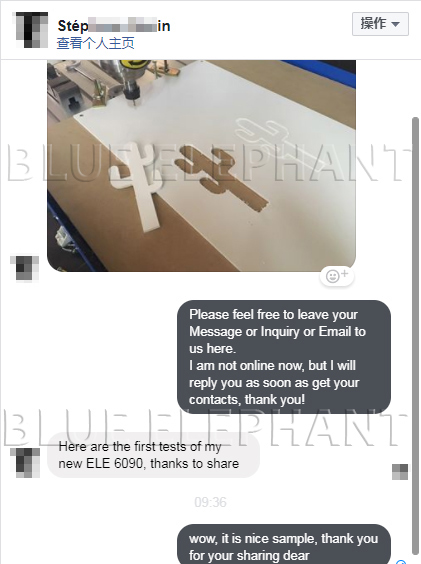 Feedback of 6090 Cnc Router from France 2 Feedback of 6090 Cnc Router from France 2
