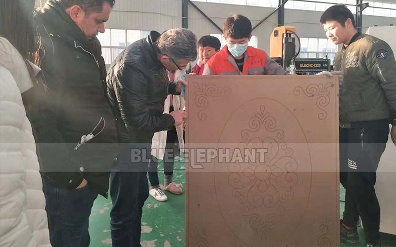 Netherlands Customer Visiting, 4*8 ATC Wood Working Machinery 3