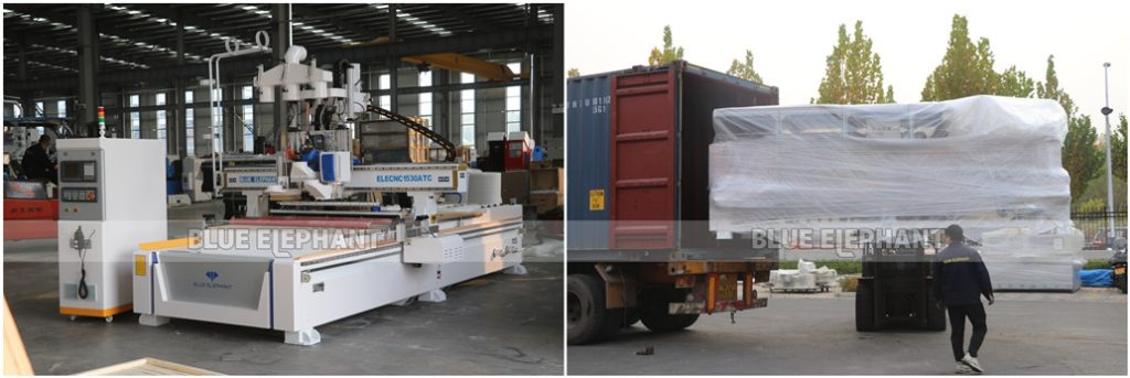 1530 Loading & Unloading Nesting CNC Machine with Labeling System will be Sent to America 2 1530 Loading & Unloading Nesting CNC Machine with Labeling System will be Sent to America 2