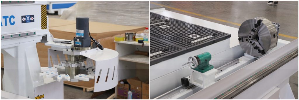 Custom 1535 ATC CNC Rotary Axis Wood Engraving Machine will be Sent to Saudi Arabia 2