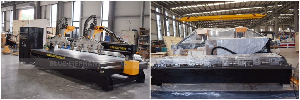 Multi-head 3715 CNC Woodworking Machine with 8 Rotary Devices will be Sent to Lepeda, Lithuania 1