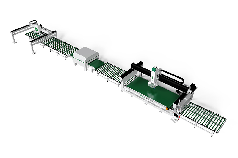 New Release: 5 Axis Granite CNC Bridge Saw Stone Cutting Line 1