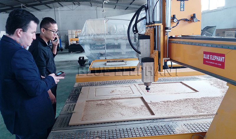 US Customer Visiting and Checking performance of our CNC routers 1 US Customer Visiting and Checking performance of our CNC routers 1