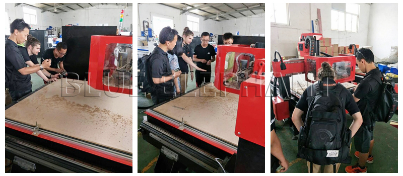 Japanese Customers Visited the Factory and Operateed the 1530 ATC CNC Router 2 Japanese Customers Visited the Factory and Operateed the 1530 ATC CNC Router 2
