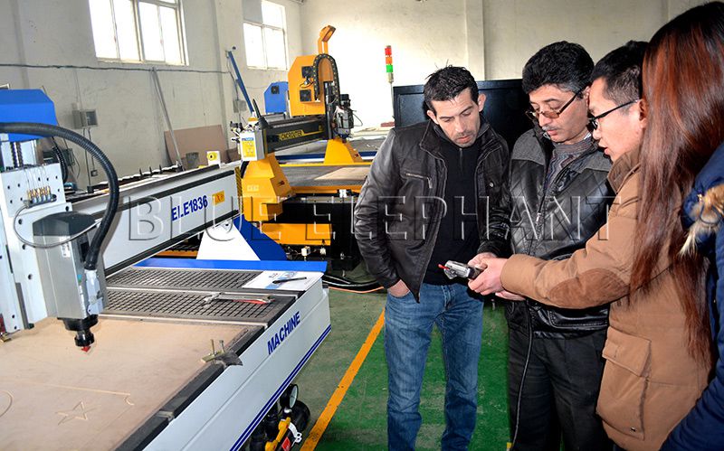 customer visiting factory