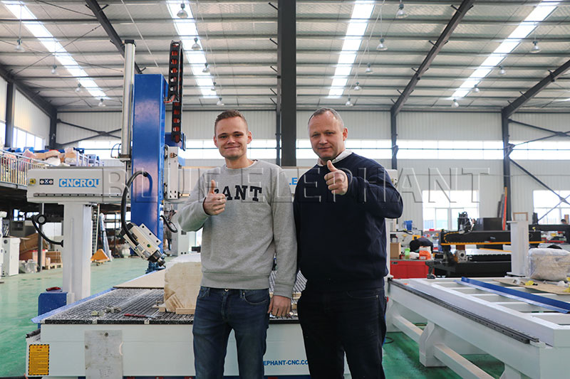 Danish Customers Come to Our Factory to Buy CNC Router Machine