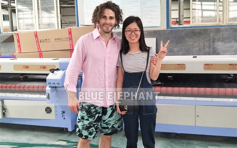 American Customer Visiting for CO2 Laser Engraving Machine