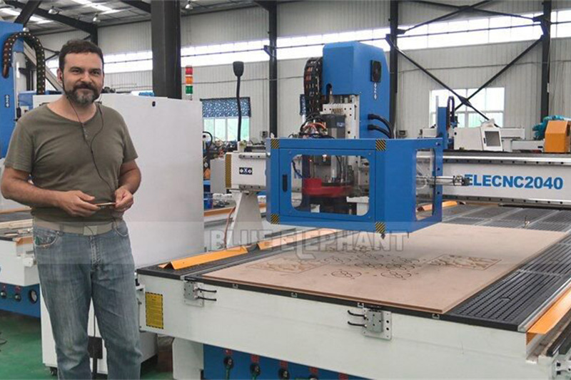 Italian Customer to Test Linear ATC CNC Machine and Receive Training