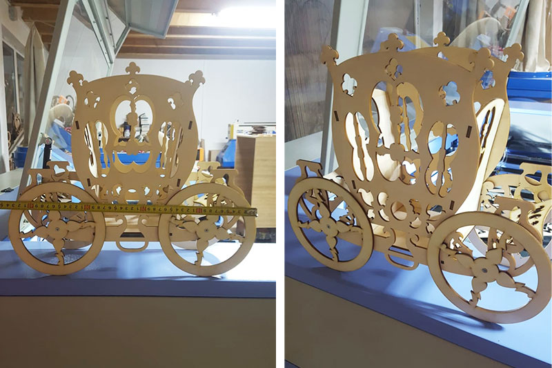 1390 CO2 wood laser engraving machine for Romanian customer