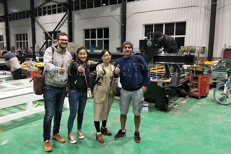 Clients All the Way from Norway to our CNC Router Factory