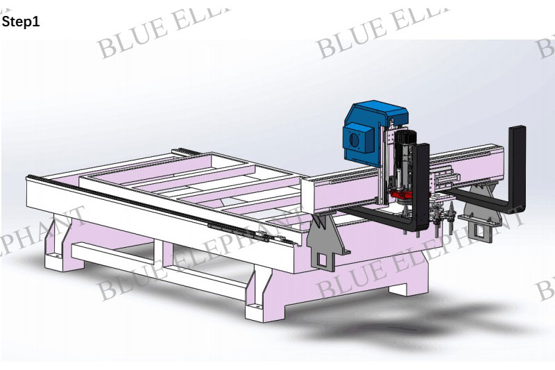 How to Install the Gantry —– Blue Elephant CNC