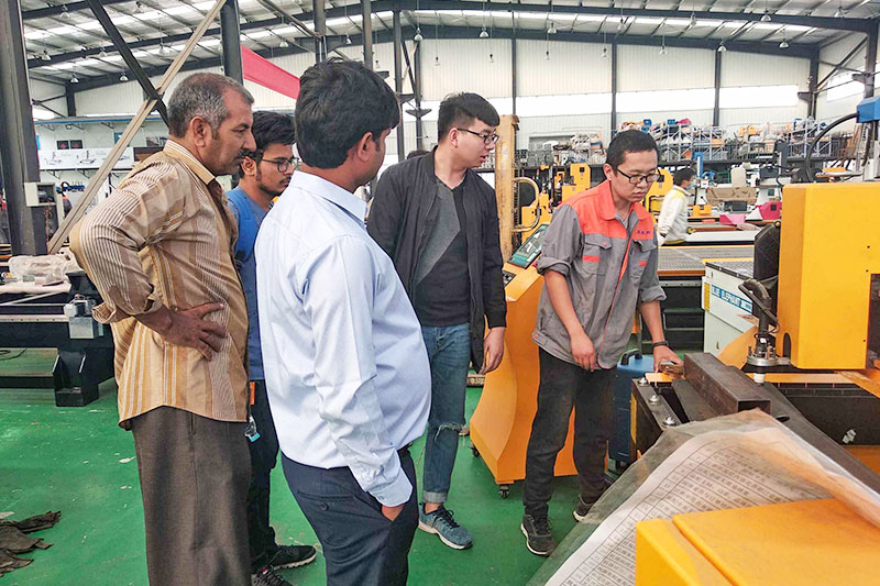 Indian Customer Visits Blue Elephant for 1325 CNC Wood Carving Engraver Machine
