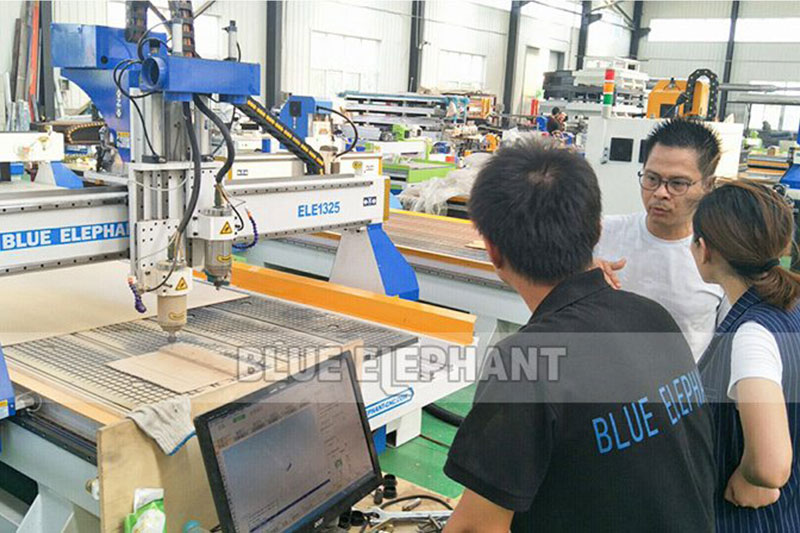Indonesian Customer Visiting for Multi Spindle Woodworking Machines