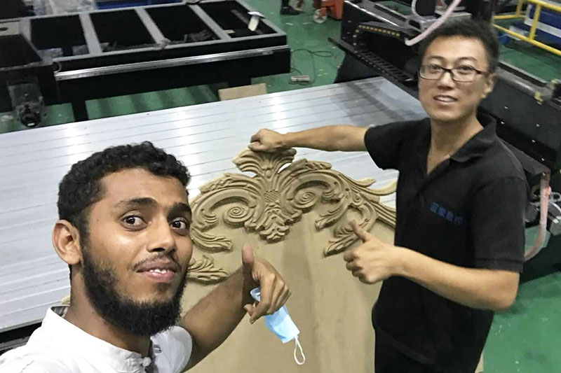 Training for Kenyan customer-1530 Pneumatic System 3 Spindles CNC Router