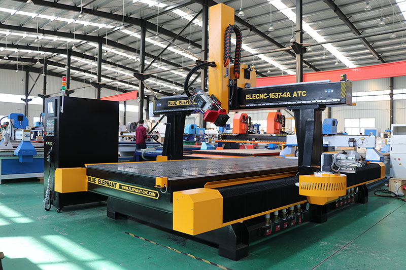 Auto 1637 4 Axis Wood Carving ATC CNC Router for Sale