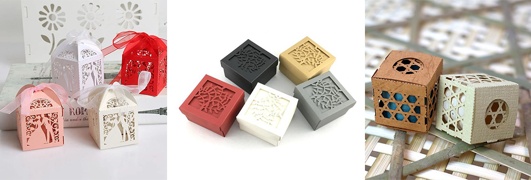 laser cut paper packages