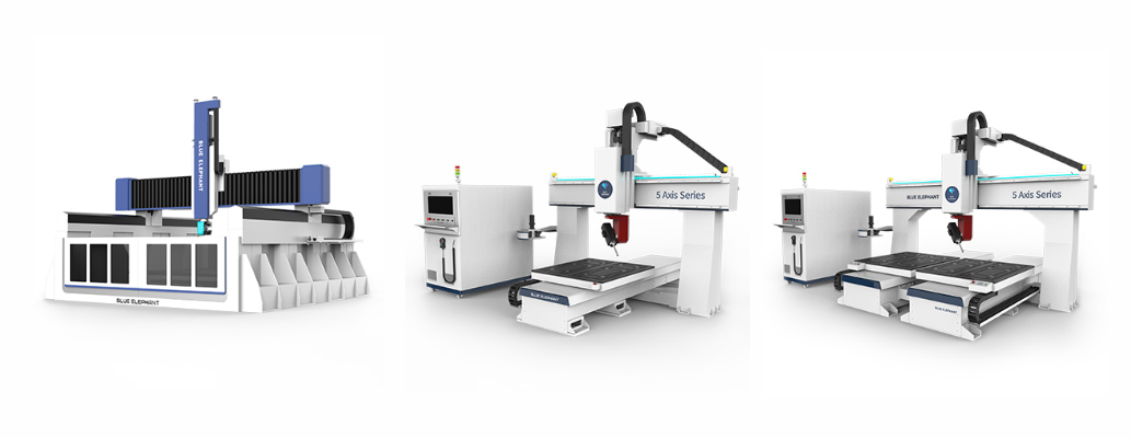 5 axis cnc router metal machine