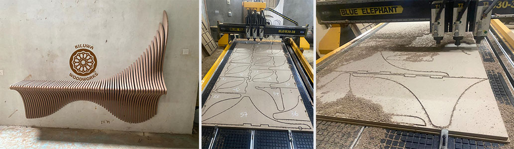 products made by Kenyan client using 1530 3 spindle cnc router