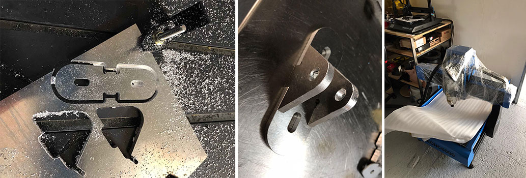 aluminum parts made by 6090 cnc router