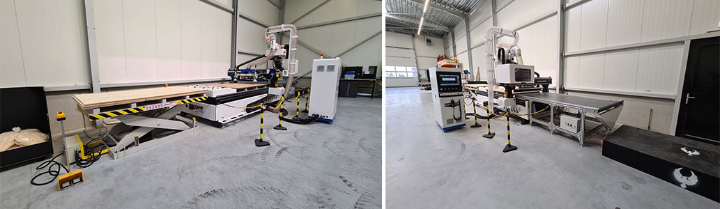 Dutch customer received 1325atc with auto loading and unloading paltforms