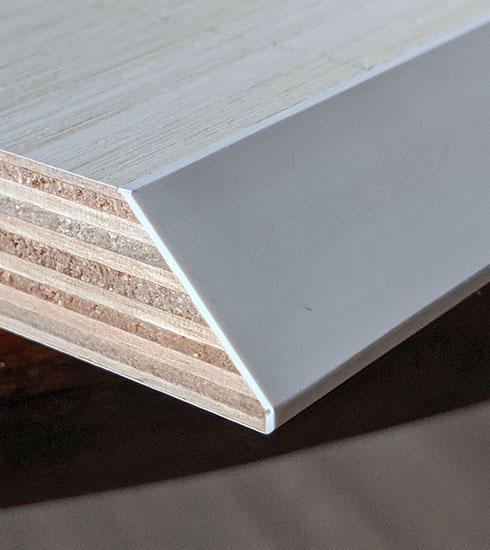 Bevel edge banding