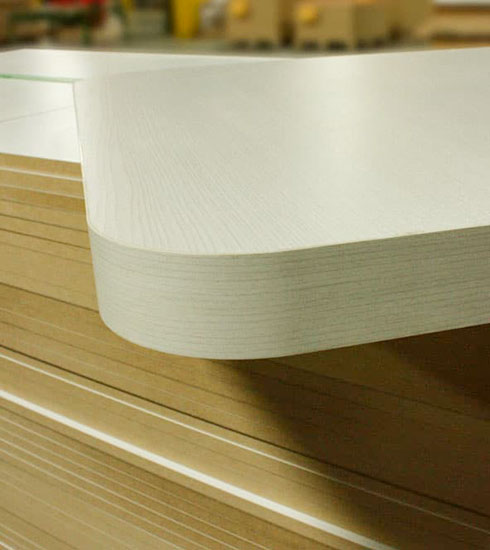 Curved edge banding