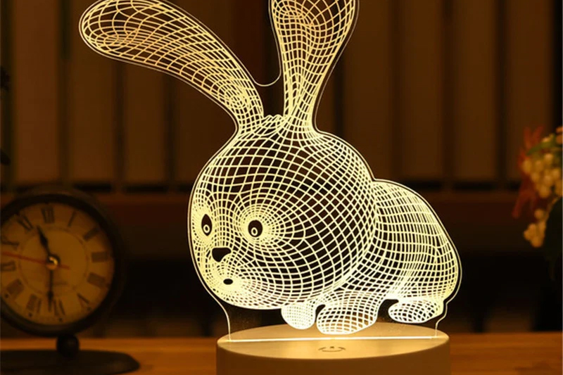 laser cut acrylic animal lamp Laser Cut Acrylic Ideas to Make Money 6