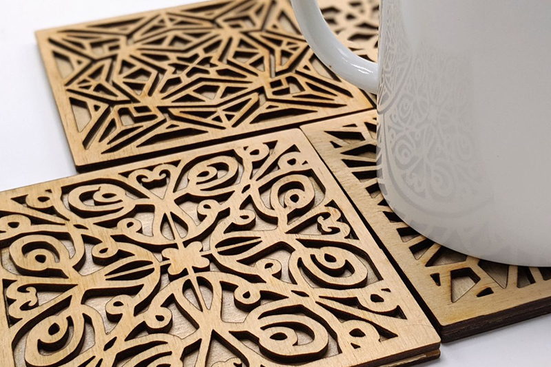 laser cutting Coasters Best Wood Laser Cutting Projects 1
