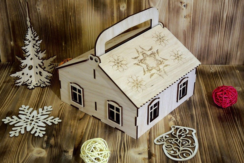 laser cutting Christmas Village Houses Best Wood Laser Cutting Projects 7
