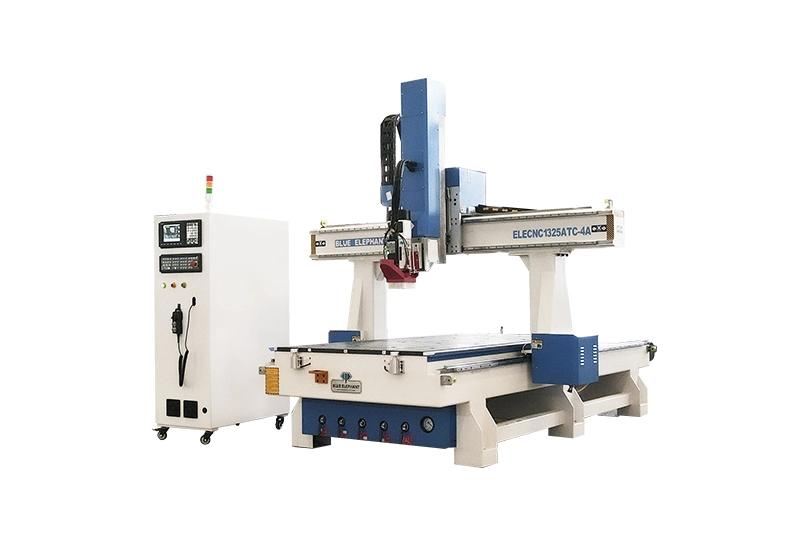 1325 Fresatrice CNC a 4 assi con cambio utensile automatico, 4 divisioni, scanalatura a T e piano aspirante
