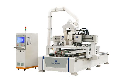 EM2.1-1128 CNC Through Type 4 Sides Wood Door Cutting Saw