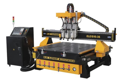 1515-3S CCD Camera CNC Router with 3 Spindles