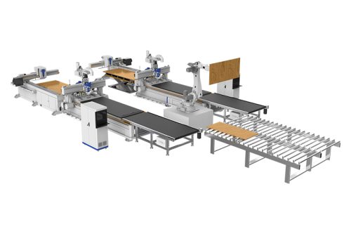 Nesting CNC Machine Cell Furniture Cutting Production Line