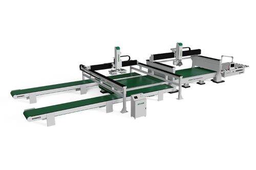 QX3400-5X-SP 5 Axis CNC Bridge Saw Quartz Slab Production Line