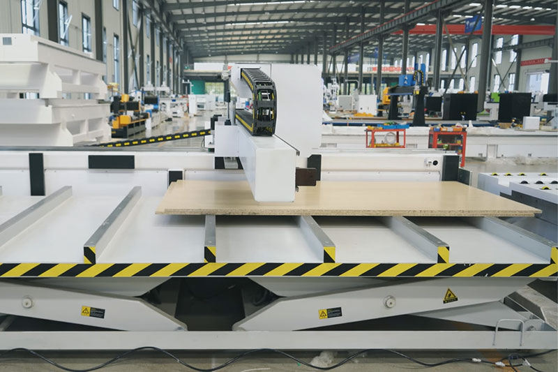 CNC Nesting Machine 26 loading-and-unloading-platform-lifting