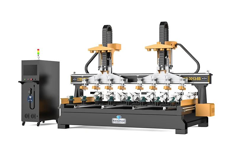 3013 fresatrice CNC a due teste e otto mandrini